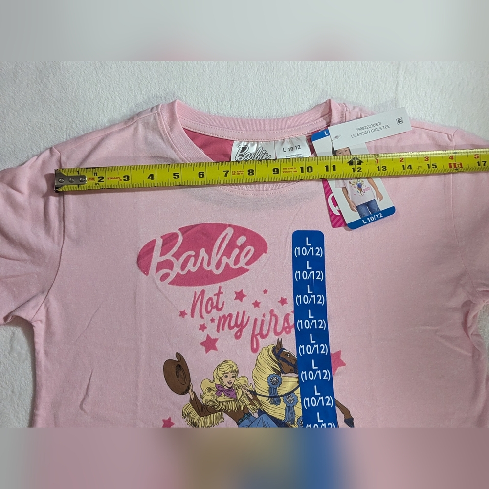 Barbie Pink Kids Girls Rodeo T-Shirt - Picture 6 of 16